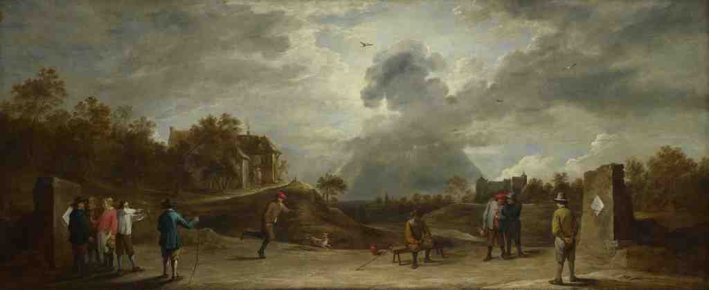 David Teniers the Younger Peasants at Archery A4 Photo Print