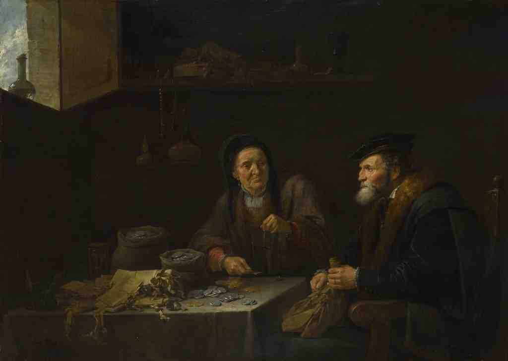 David Teniers the Younger The Covetous Man A4 Photo Print