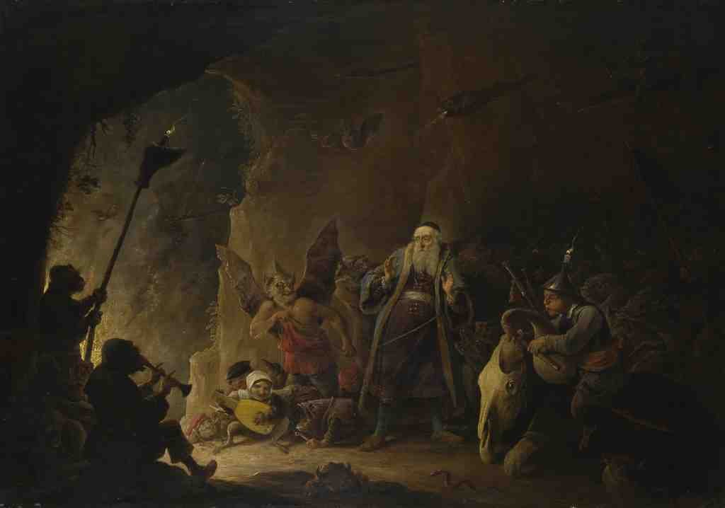 David Teniers the Younger The Rich Man being led to Hell A4 Photo Print