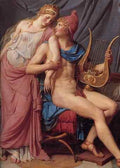 David The Courtship of Paris and Helen A4 Photo Print