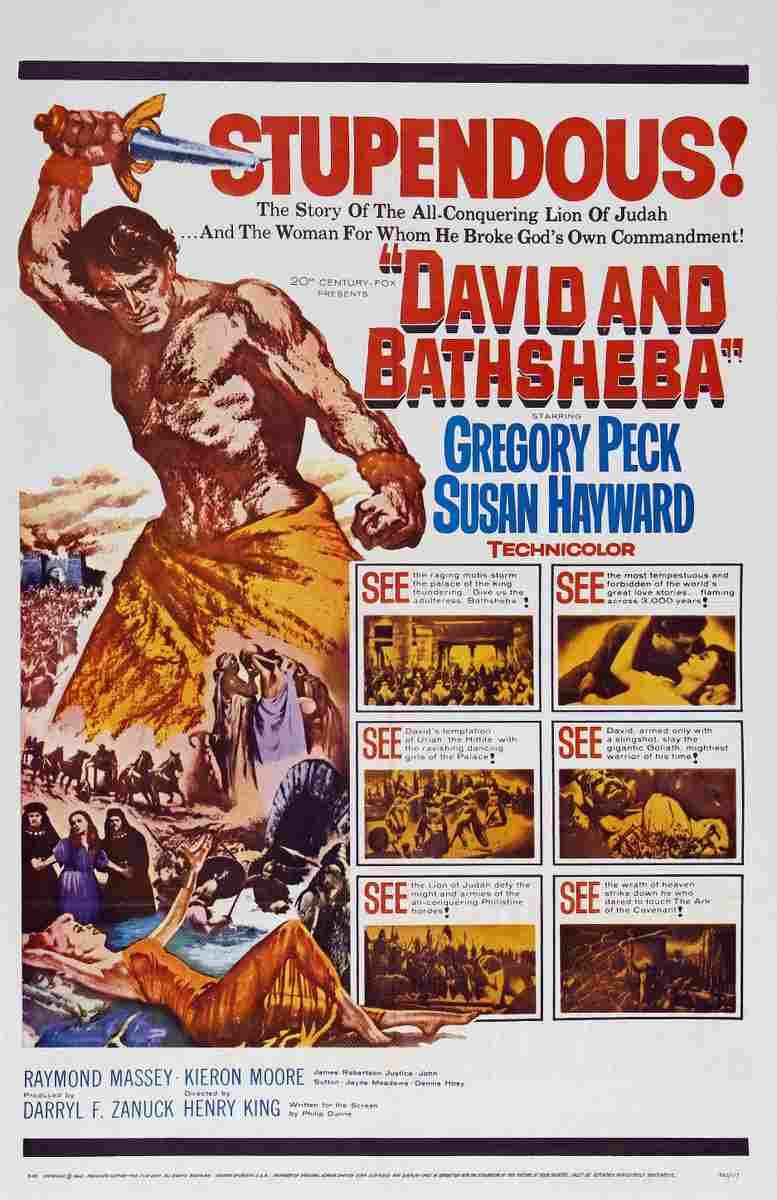 David and Bathsheba 03  film star poster A4 Photo Print