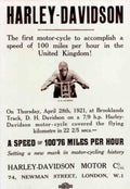 Davidson Brooklands 1921 Vintage Retro Advert Poster A4 Photo Print