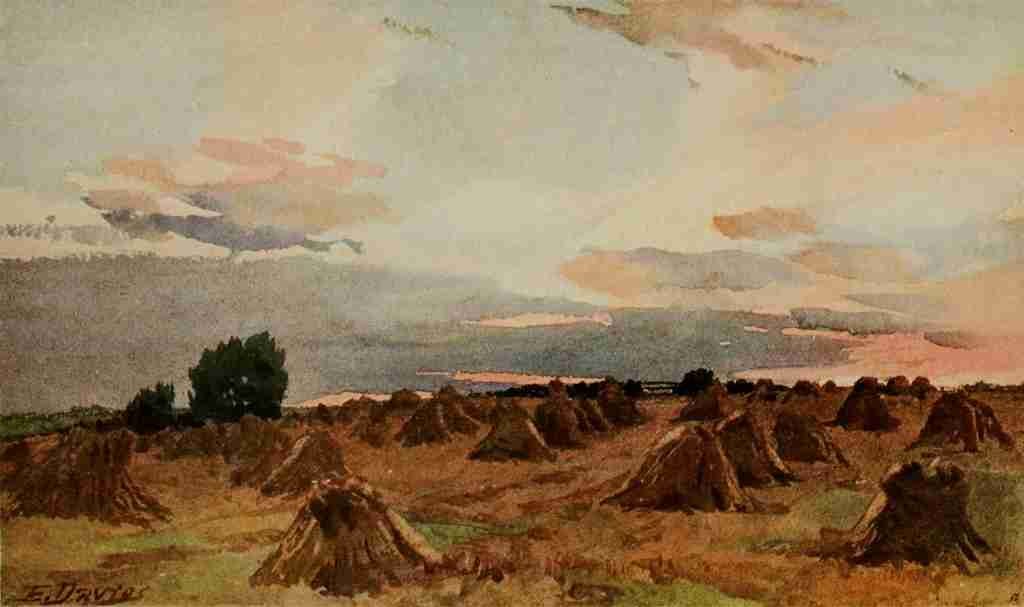 Davies Edward 1841 1920 The International Studio 1911 Harvest Time A4 Photo Print