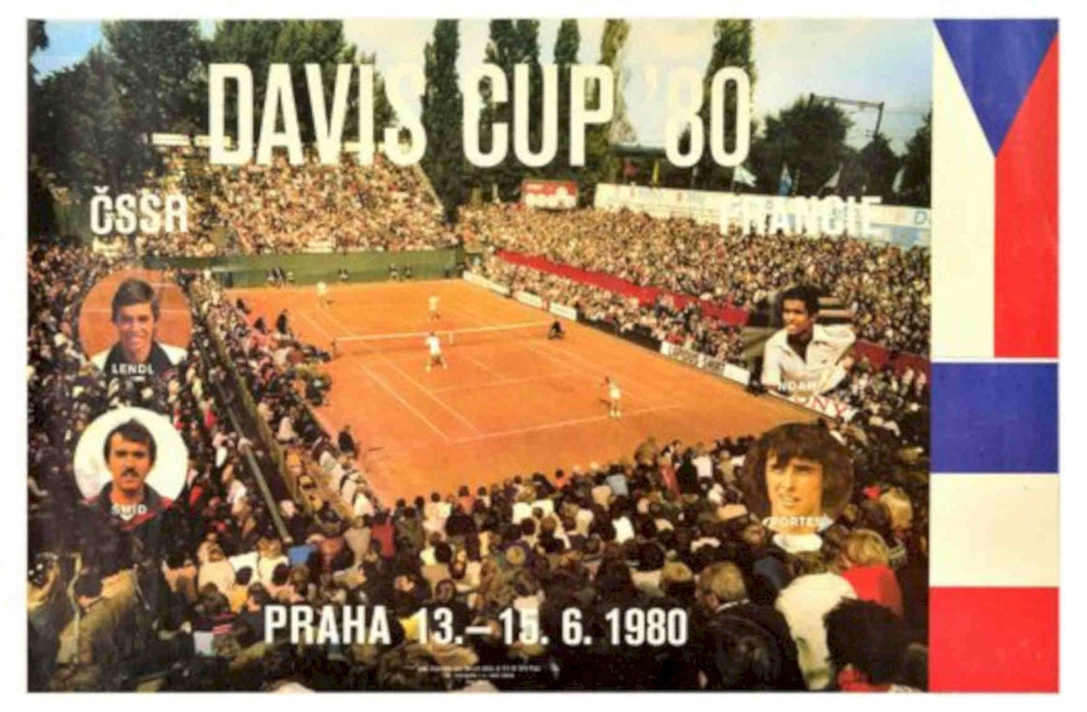 Davis Cup 1980 Vintage Retro Advert Poster A4 Photo Print