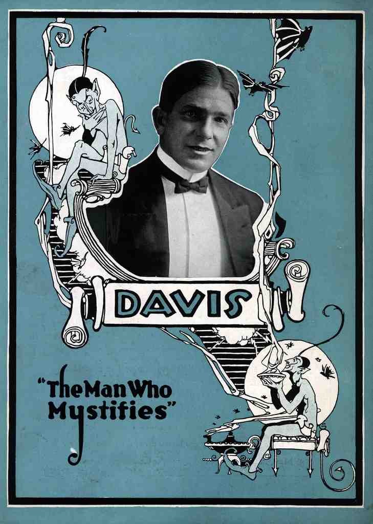 Davis Magic Magician Vintage A4 Photo Print