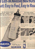 Davol Nursery Bottle Vintage Retro Advert Ads A4 Photo Print