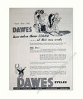 Dawes Cycle Show Vintage Retro Advert Poster A4 Photo Print
