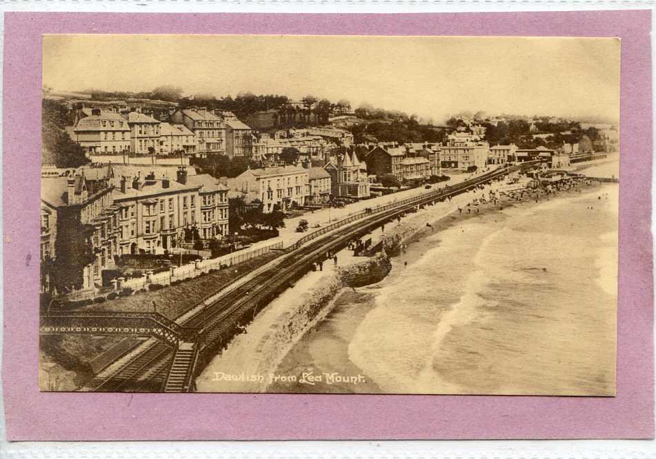 Dawlish From Lea Mount Devon Vintage A4 Photo Print