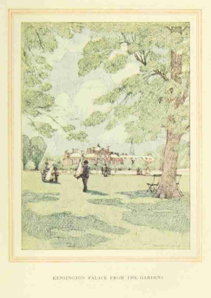 Dawson Nelson 1859 1941 A Wanderer in London 1906 Kensington Palace A4 Photo Print