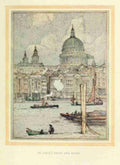 Dawson Nelson 1859 1941 A Wanderer in London 1906 St Pauls A4 Photo Print