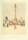 Dawson Nelson 1859 1941 A Wanderer in London 1906 Trafalgar Square Vintage A4 Photo Print