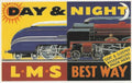 Day Night Train Vintage Retro Advert Poster A4 Photo Print