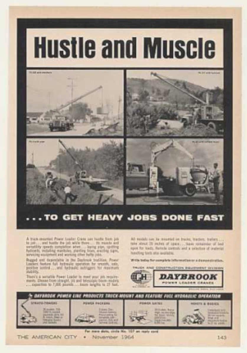 Daybrook Power Loader Vintage Retro Advert Ads A4 Photo Print