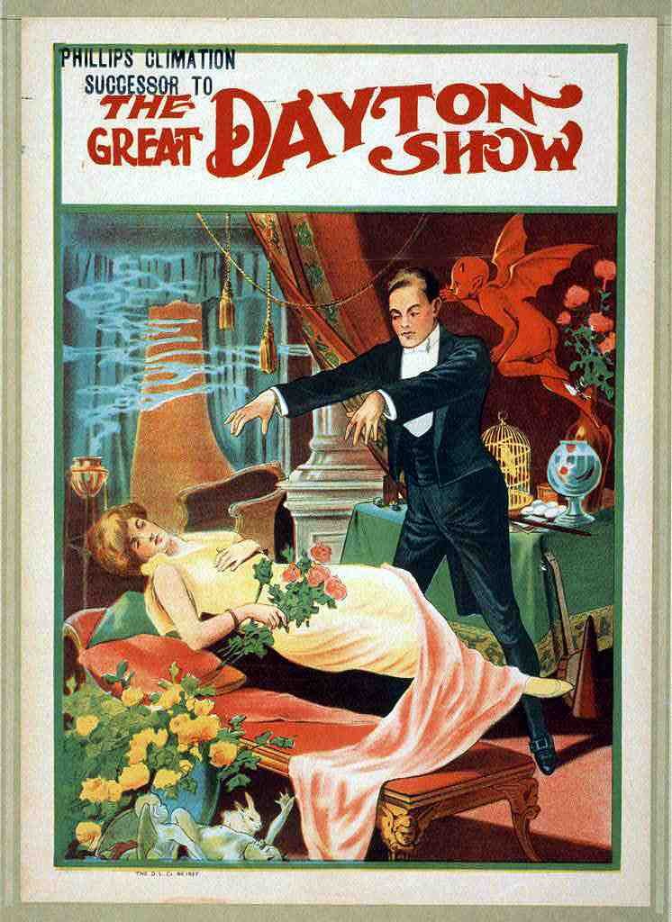 Dayton Magic Magician Vintage A4 Photo Print