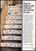 Dc Jets Airlines Vintage Retro Advert Ads A4 Photo Print