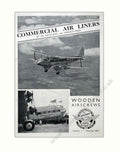 Dc3 Airliners Screws Vintage Retro Advert Poster A4 Photo Print