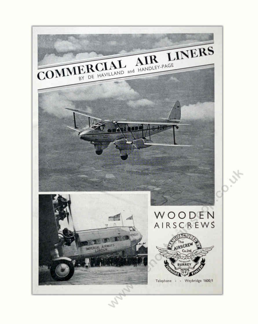 Dc3 Airliners Screws Vintage Retro Advert Poster A4 Photo Print