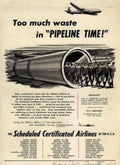 Dc3 Pipeline Time Vintage Retro Advert Ads A4 Photo Print