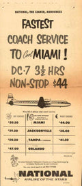 Dc7 Miami Coaches Vintage Retro Advert Ads A4 Photo Print