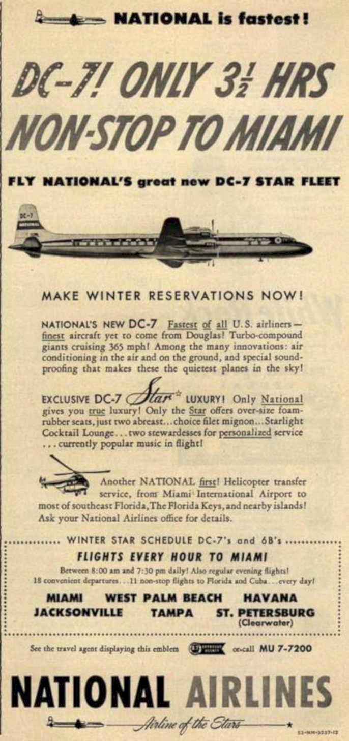 Dc7 Star Fleet Vintage Retro Advert Ads A4 Photo Print