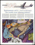 Dc8 Jetliner Cabin Vintage Retro Advert Ads A4 Photo Print