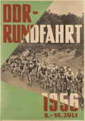 Ddr Rundfahrt Cycling Vintage Retro Advert Poster A4 Photo Print