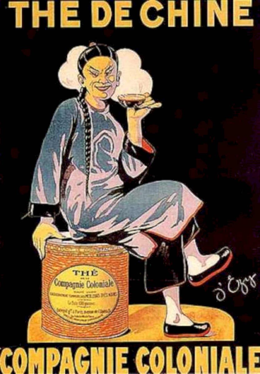 De Chine Tea Vintage Retro Advert Ads A4 Photo Print