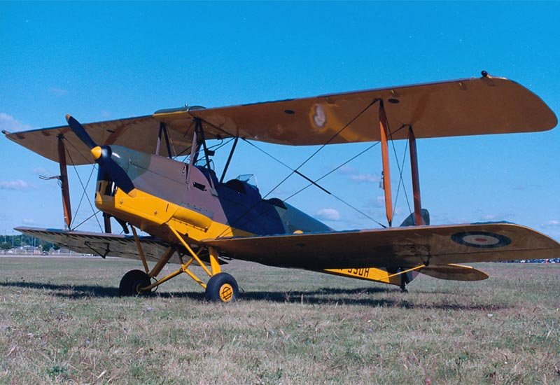 De Havilland Dh82 Tiger Moth Biplane 2 Military A4 Photo Print