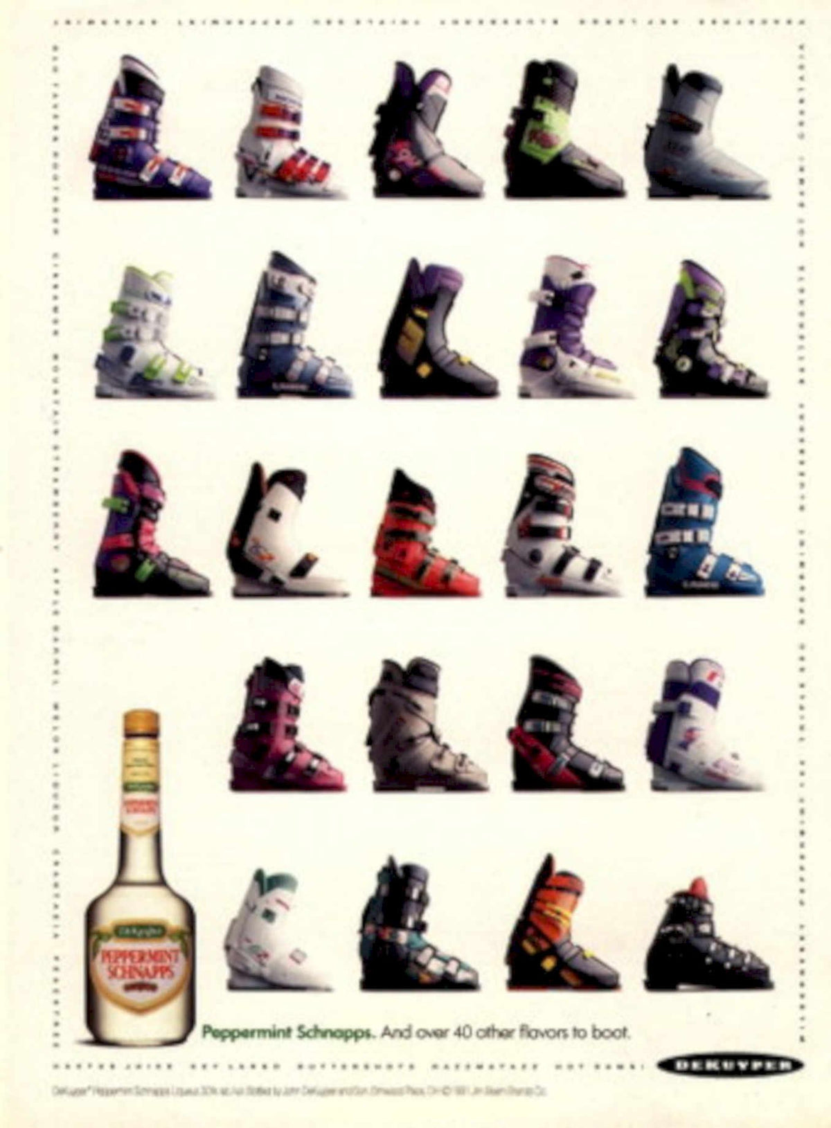 De Kuyper Boots 1990s Vintage Retro Advert