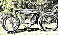 De Luxe 1916 motorbike A4 Photo Print