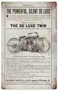 De Luxe Twin Vintage Retro Advert Ads A4 Photo Print