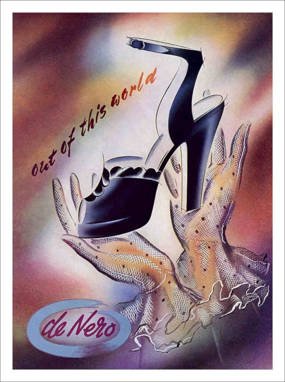 De Niro Shoes Vintage Retro Advert Poster A4 Photo Print