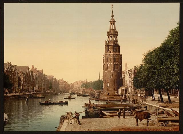 De Oude Schans Amsterdam Vintage A4 Photo Print