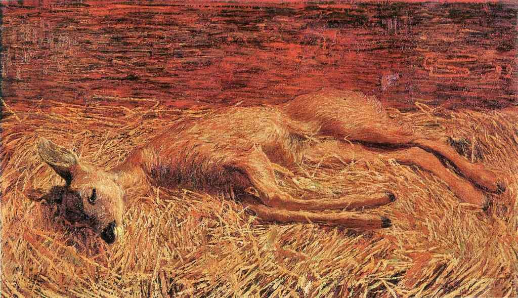 Dead Deer Albin Eggerlienz Symbolism A4 Photo Print