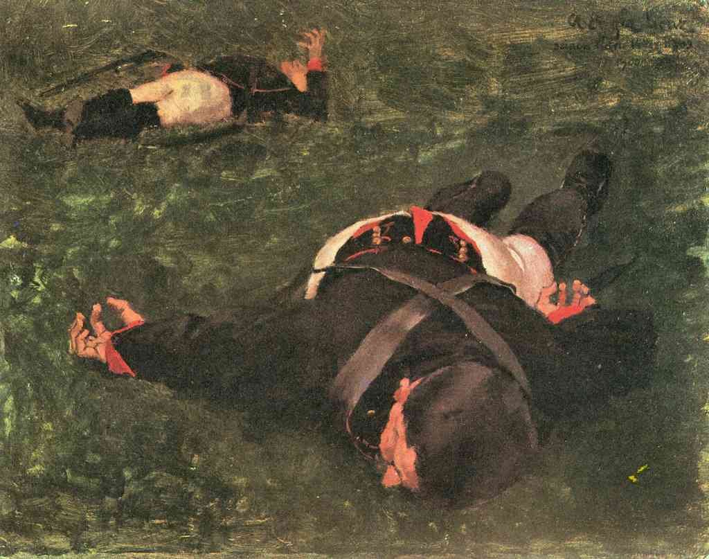 Dead Frenchmen Albin Eggerlienz Symbolism A4 Photo Print