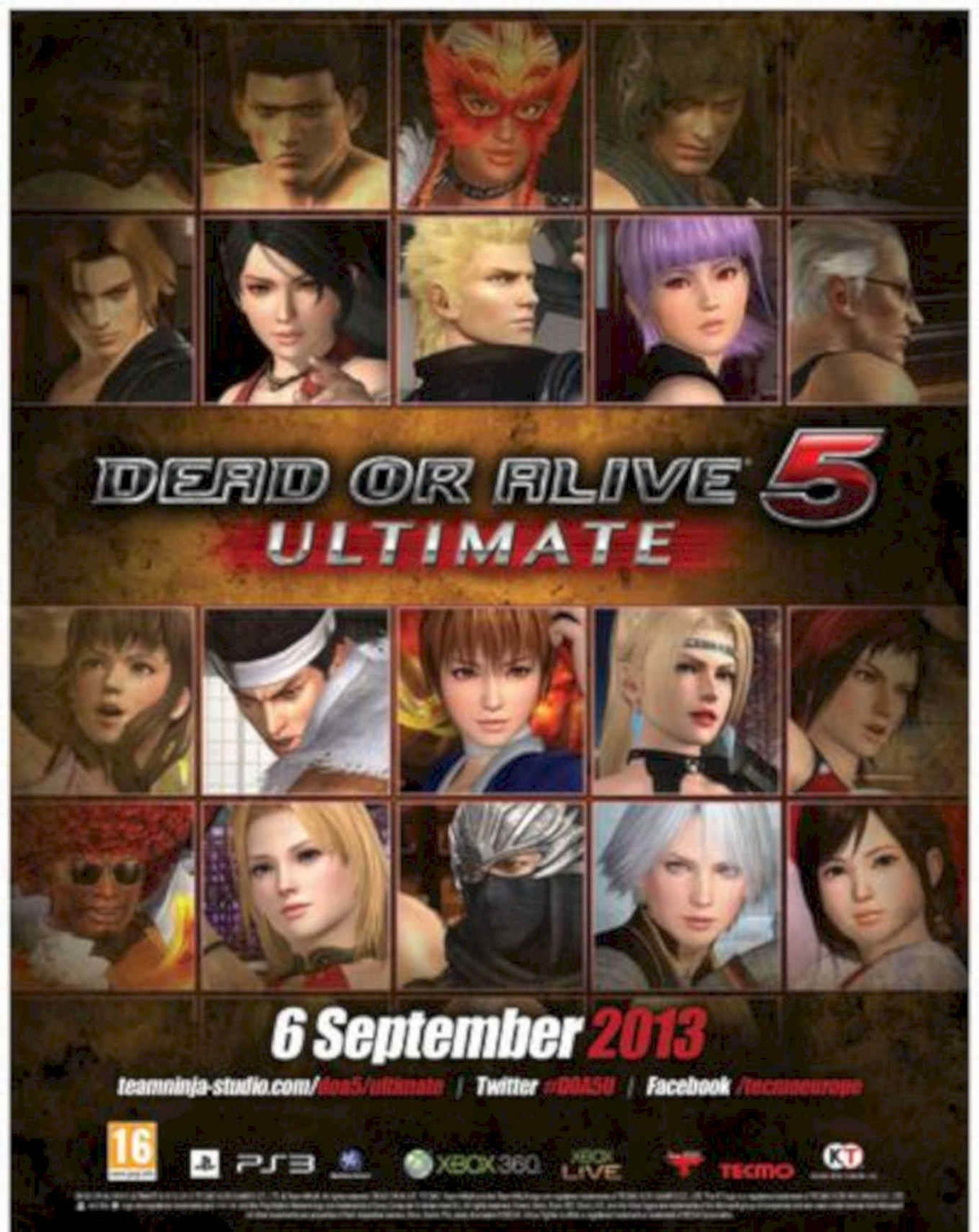 Dead Or Alive 3 Vintage Retro Advert Poster A4 Photo Print