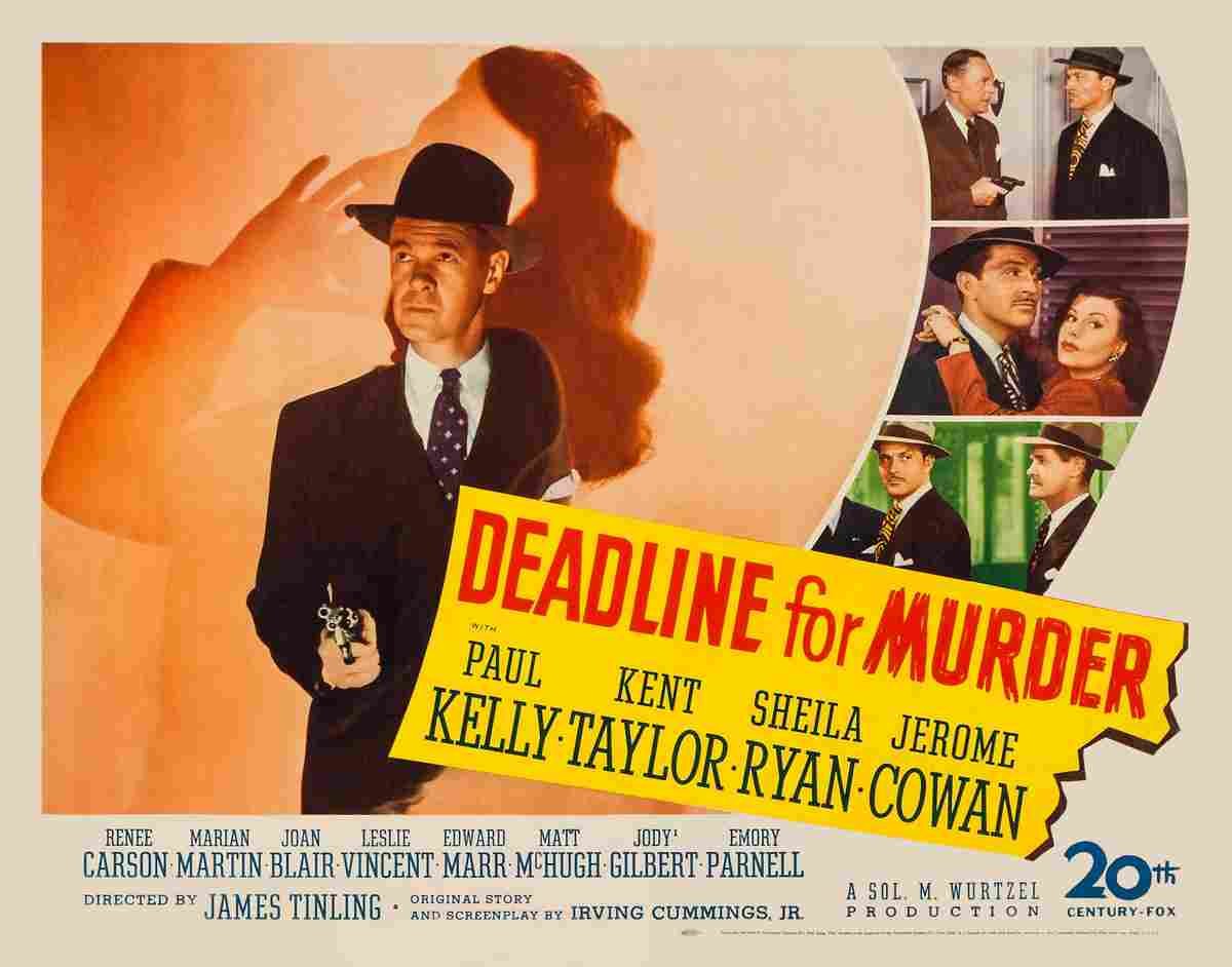 Deadline for Murder 1946 02  film star poster A4 Photo Print