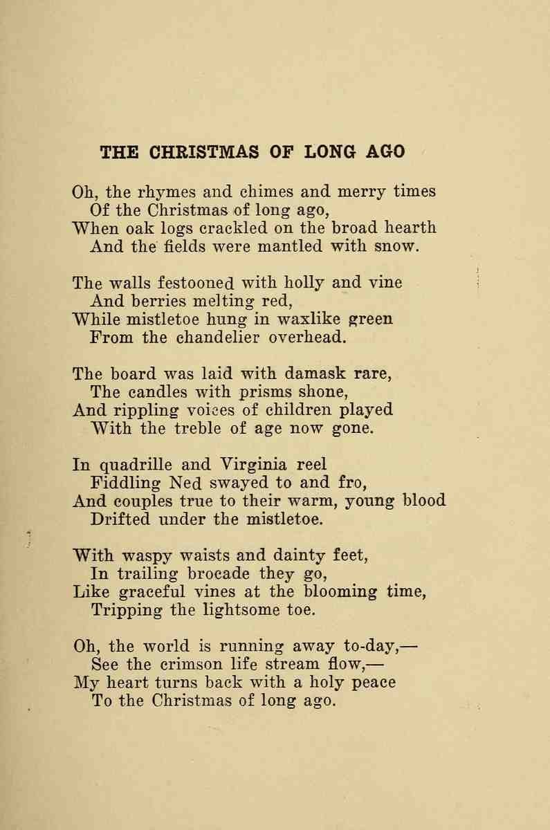 Dean Eloise Earle The Christmas of Long Ago 1921 Christmas of Long Ago A4 Photo Print