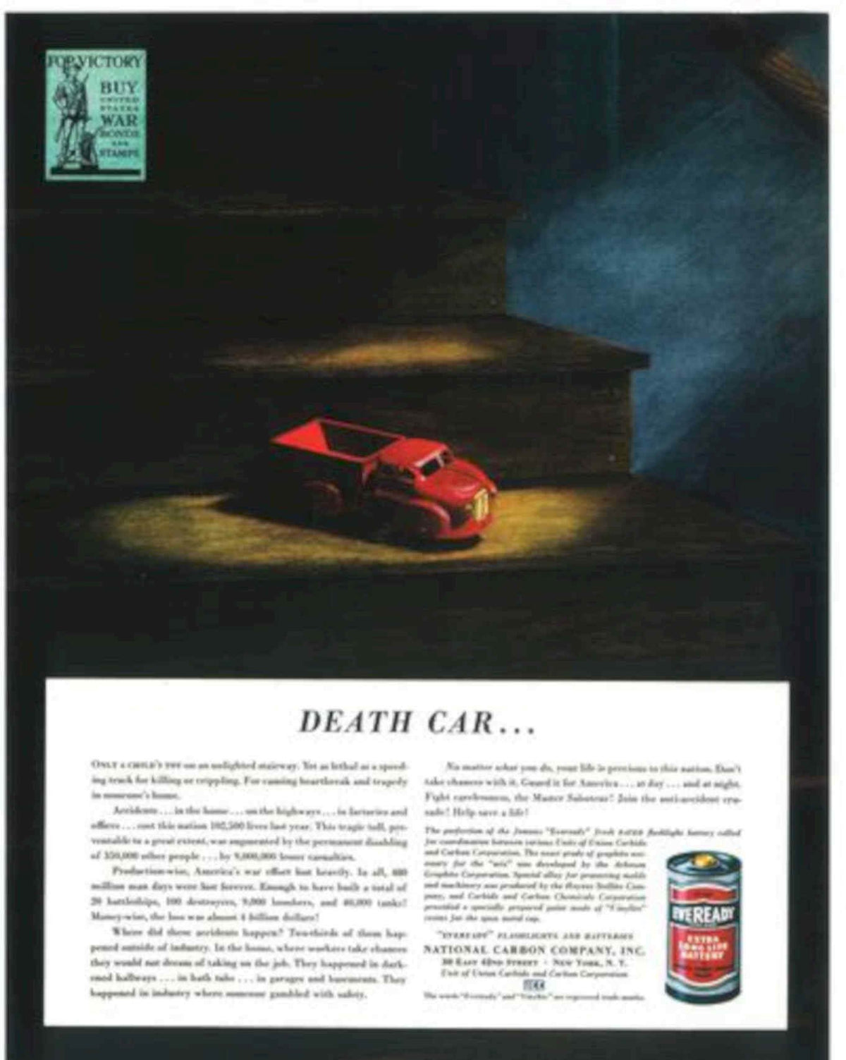 Death Car Truck Vintage Retro Advert Poster A4 Photo Print