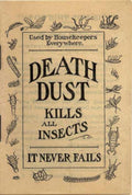 Death Dust Insects Vintage Retro Advert Ads A4 Photo Print