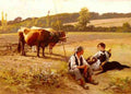 Debat Ponson Edouard Bernard Rest In The Fields A4 Photo Print