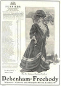 Debenhams Freebody Fur 1 Vintage Retro Advert Ads A4 Photo Print