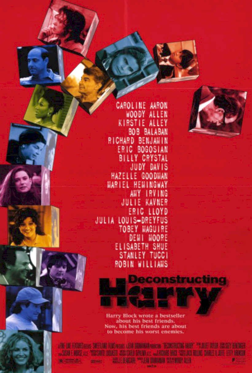 Deconstructing Harry Movie Vintage Retro Advert Poster A4 Photo Print