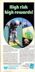 Deep Sea Diver Vintage Retro Advert Ads A4 Photo Print