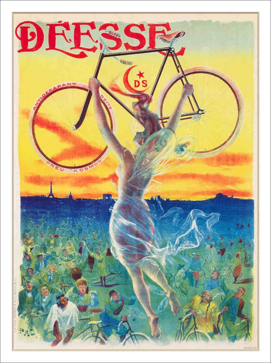 Deesse Cycles France Pal Vintage Retro Advert Poster A4 Photo Print