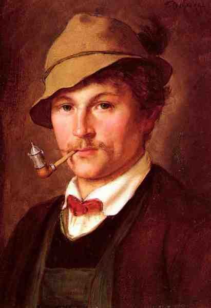 Defegger Franz Von Jungen Bauern A4 Photo Print