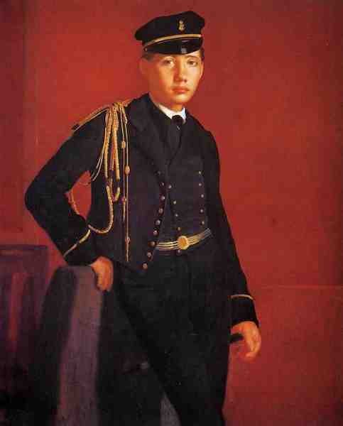 Degas Edgar Achille De Gas In The Uniform Of A Cadet A4 Photo Print