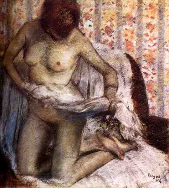 Degas Edgar After The Bath 1884 A4 Photo Print
