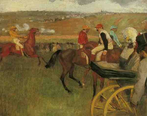 Degas Edgar At The Races Gentlemen Jockeys C1877 80 A4 Photo Print
