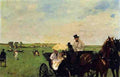 Degas Edgar At The Races In The Country A4 Photo Print
